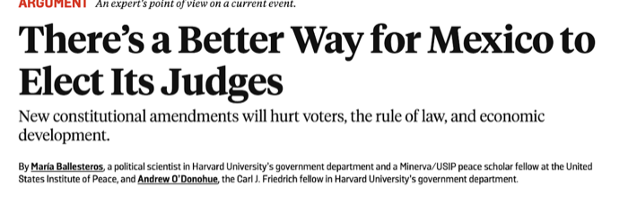 Foreign Policy headline of the article
